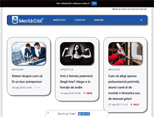 Tablet Screenshot of meritacitit.ro